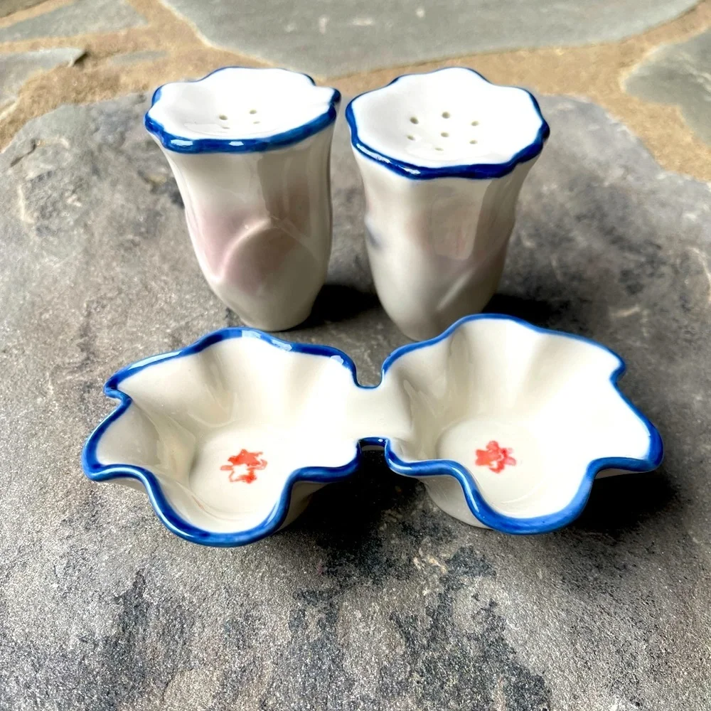 Lucia Floral Salt and Pepper Shakers